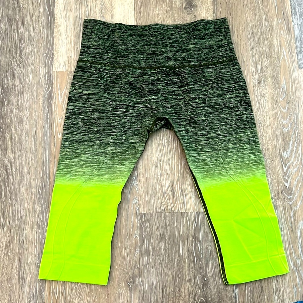 Homma Size Medium Lime OmbreMoisture Wicking Women's Yoga Athleisure Pants